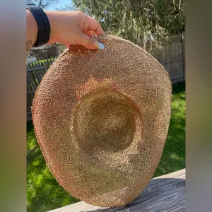 Vintage Straw Kentucky Derby Hat thumbnail 2