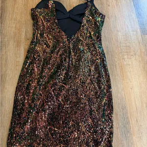 City Studio Multicolor Sequin Bodycon Mini Dress juniors size 7 thumbnail 4