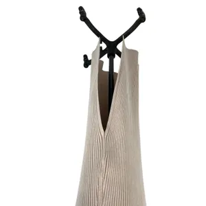 Anthropologie Off-The-Shoulder Sweater Midi Dress Cream‎ Beige Tan Size XL thumbnail 9