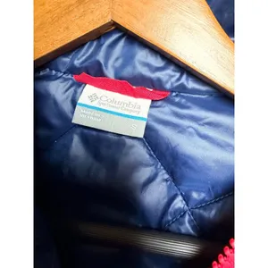 Columbia PFG Navy Blue Quilted Puffer Vest Pink Trim Womens Size Small‎ thumbnail 8