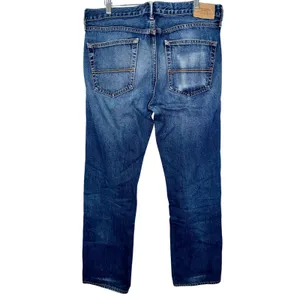 Abercrombie & Fitch Classic Straight 100% Cotton Blue Denim Jeans Size 33W x 32L thumbnail 2