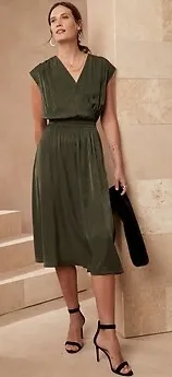 Banana Republic WRAP MIDI DRESS thumbnail 1