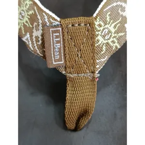L.L. Bean Women's Maine Isle Flip Flops Brown Sun Motif Thong Sandals Size 7 M thumbnail 5