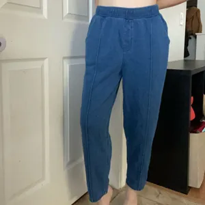 Madewell Indigo Terry‎ Tapered Sweatpants Size Large NEW thumbnail 5