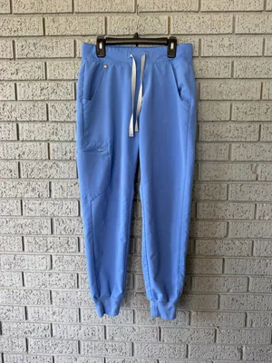 Figs Zamora Jogger Scrub Pants Ceil Blue Size XS Petite thumbnail 2