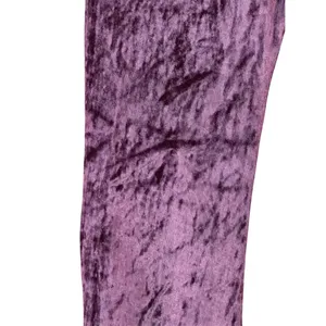 RAGA Wine Nights Dark Maroon Velvet Flare Leg Bell Bottom Pants NWT Large thumbnail 6