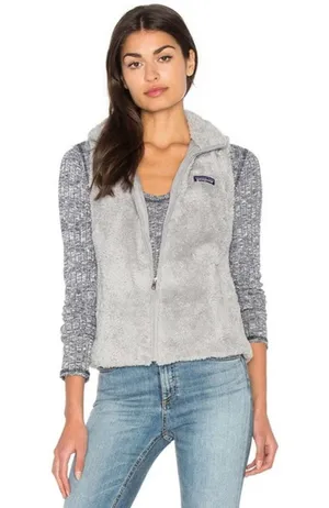 Patagonia Los Gatos Fleece Vest Size Medium Grey Womens Full Zip thumbnail 1