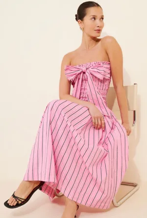 Damson Madder Maxi Dress Pink Size 2 thumbnail 1