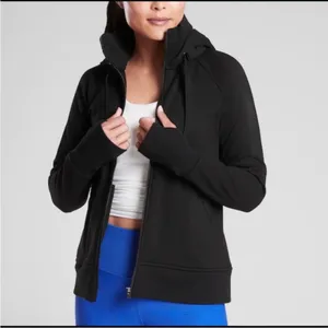 Athleta‎ Triumph full zip Hoodie Small Black thumbnail 3