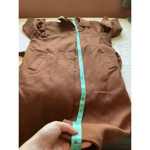 Vintage Italian Style Marzotto Wool Long Peacoat W8 Brown thumbnail 9