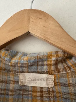 Altar’d State Plaid Crop Button Down Smiley‎ Face Top thumbnail 5
