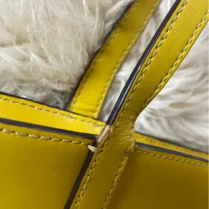 Kate Spade Emilia Large Tote Yellow chartreuse carryall travel tote leather thumbnail 3
