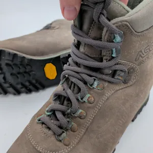 Asolo AFX 530‎ Hiking Boots Ladies US 7 Brown Nubuck Leather Vibram Sole Vintage thumbnail 7