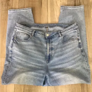 American Eagle Blue Mom Straight Jeans Womens Size 16‎ thumbnail 4