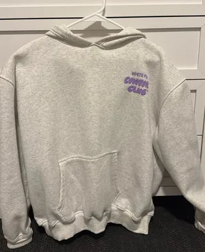White fox hoodie thumbnail 1
