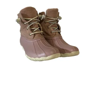 Sperry Top‎ Sider Women's 8 Saltwater Rubber Duck Boots Pink/Blush Garden Shoes thumbnail 2