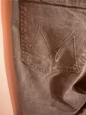 Mother High Waisted Looker Ankle Jeans Fray Jeans in Military Green First Move thumbnail 12