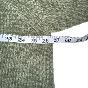NWOT Madewell Lyle Merino Wool Blend Ribbed Henley V-Neck Green Knit Sweater XXL thumbnail 5