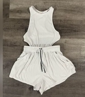 FREE PEOPLE Fp Movement Blissed Out Romper in White thumbnail 4
