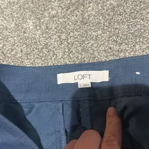 Loft blue straight leg‎ dress pants slacks size 2 thumbnail 4