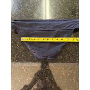 Victoria's Secret Black Swimsuit Bikini Bottoms Sz M Ruched Swim Beach Wide Band thumbnail 4