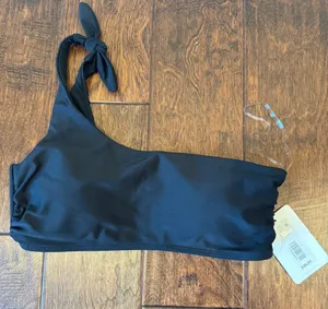 GB Bikini Swimsuit Top Dillards Black Women's Size Large NEW‎ w/tags thumbnail 1