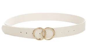 Arlee Double Buckle Vegan Leather Belt thumbnail 1