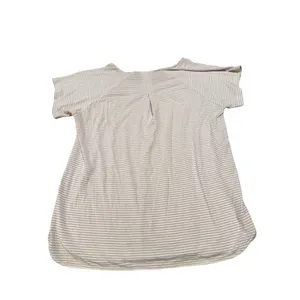 Lake Purple Striped Short Sleeve Pajama Top Sz. M thumbnail 4