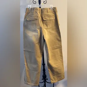 Free People Tan Carpenter Pants US 8 100% Cotton NWOT thumbnail 3