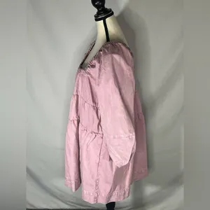 Free People Sunray Tiered Puff Sleeve Cotton Mini Dress Medium thumbnail 3