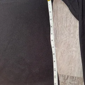 Gianni Bini black long sleeve shirt with side tie thumbnail 6
