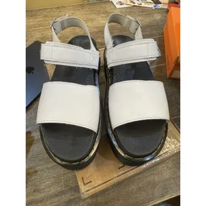 Dr. Martens (Voss Quad) Leather Strap Platform Sandals White Women Size‎ 11 thumbnail 4
