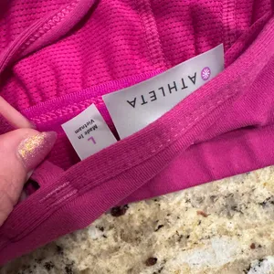 Athleta fuchsia Women's Pink Sports Bra size large thumbnail 3