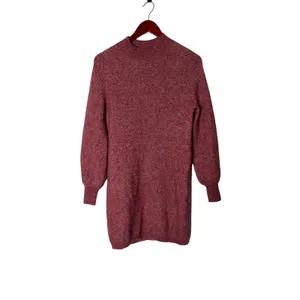 Sezane Enola sweater dress in rosewood balloon sleeves sz S thumbnail 2