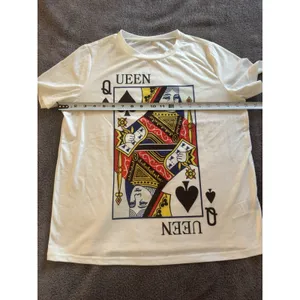 Queen of Spades Graphic T-Shirt Halloween Costume Playing Card Grunge E-girl Alt thumbnail 3
