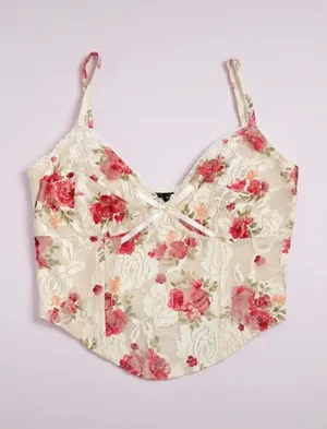 Floral Corset Tank Top Windsor thumbnail 1