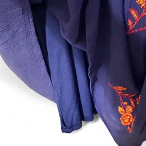 Entro Royal Blue Bohemic Embroidered Maxi Dress thumbnail 8