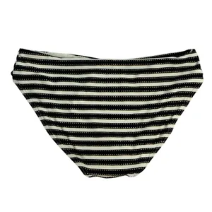 Nip‎ Tuck Swim Womens Size 6 Bikini Swimwear Bottoms Black White Stripe NWT thumbnail 2