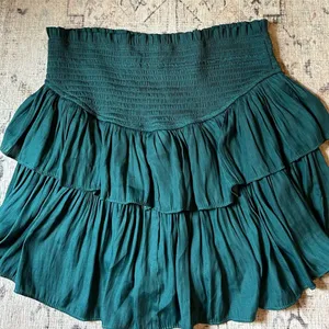 Mustard Seed Boutique Green Ruffle Skirt thumbnail 4