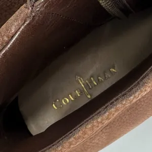 Cole Haan Nike Air Cassidy Ankle Booties Worn Leather Stacked Heel Brown 9.5‎ thumbnail 8