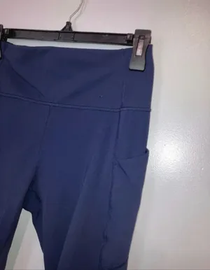 Fabletics Women’s Large Navy Blue 7/8 High Rise Leggings Side Pockets #1200 thumbnail 2