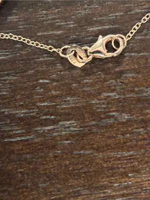 Rose Gold Plated Sterling Silver Baguette Cz Heart Necklace 18” thumbnail 7