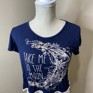 Moon child brand shirt Medium Blue thumbnail 1