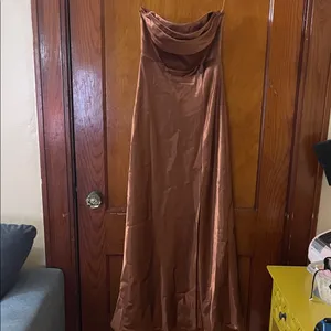Birdy Grey Mia Dress shiny Satin Copper XS thumbnail 3