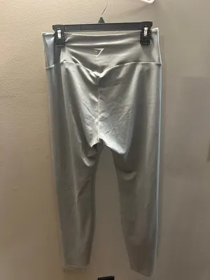 Gymshark high rise light grey activewear leggings size XXL yoga fitness thumbnail 5
