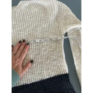Madewell womens ribbed knit color block sweater size L thumbnail 5
