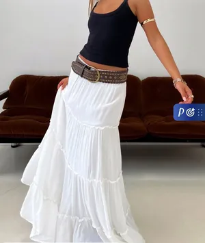 Princess Polly Miriah Maxi Skirt White thumbnail 1