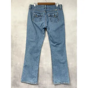 Y2K Levi Strauss Signature Womens Jeans 12 Bootcut Flap Pocket Stretch Indie thumbnail 2