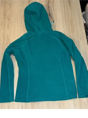 The North Face Teal blue green Full-Zip Hooded Jacket hoodie sweatshirt sweater thumbnail 2