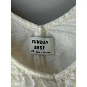 Aritzia Sunday Best Linen Cotton Calliope Crop Blouse Top thumbnail 5